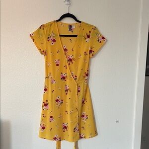 H&M Yellow Floral Summer Dress